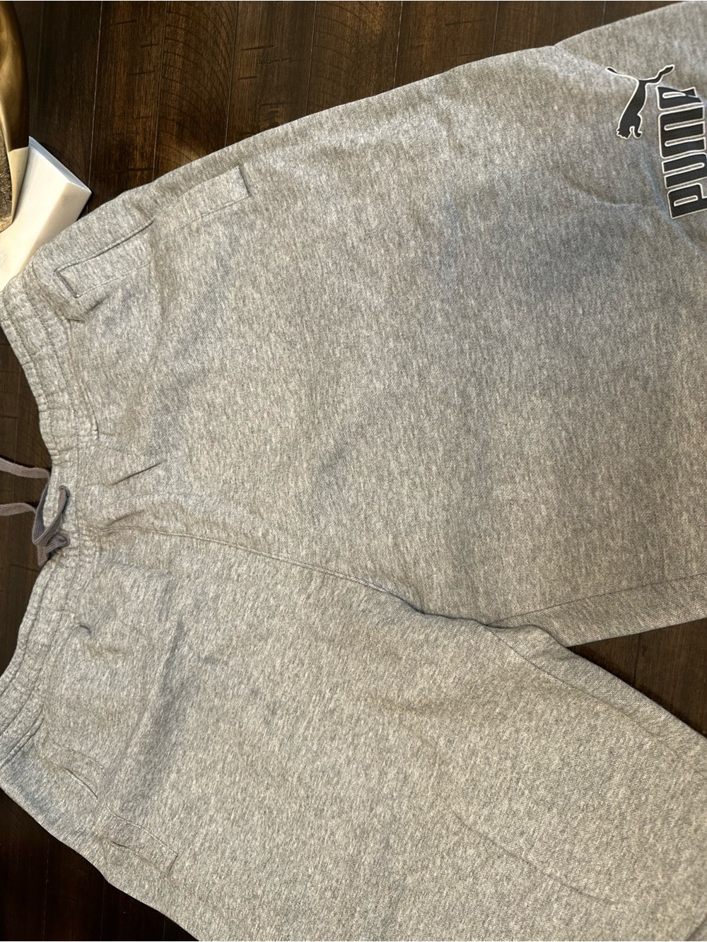 Puma Heather Gray Men’s Athletic Shorts with Logo